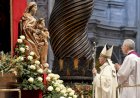 Nossa Senhora de Montserrat, doada pelo Brasil ao Vaticano, pelo presidente Jango, presente na missa do Galo.