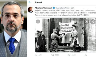 A noite dos cristais: a infeliz comparação de Abraham Weintraub com o episódio nazista