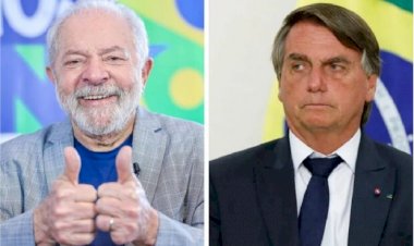 DATAFOLHA: NO PRIMEIRO TURNO, LULA TEM VANTAGEM DE 18 PONTOS SOBRE BOLSONARO