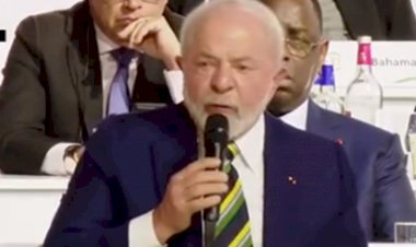 Na França, Lula critica “ameaças” da UE, inação do FMI e Banco Mundial e dependência do dólar
