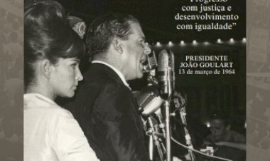 Comício da Central do Brasil, 13 de março de 1964. Reformas nacionalistas já!