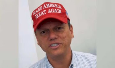 Tarcísio, Zema e Castro escondem boné de Trump