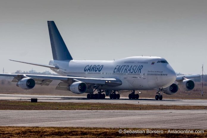 Ministério Público argentino autoriza apreensão de Boeing 747 venezuelano a pedido dos Estados Unidos