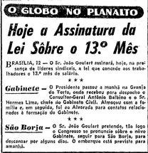 Fiel à voz do dono: O Globo sempre ladra contra mais direitos para os trabalhadores