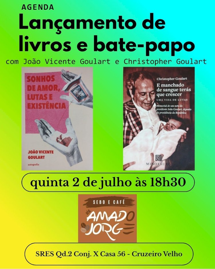 Filho e neto de João Goulart lançam livros em Brasília na próxima quinta-feiraBrasília