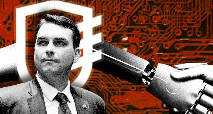 EXCLUSIVO: Flávio Bolsonaro pagou R$ 600 mil a empresa que vende nos EUA sistema de IA para manipular eleições